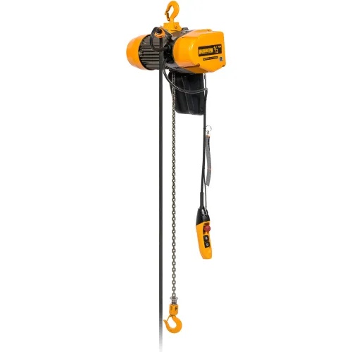 Picture of Harrington Hoist B2346596 Harrington Harrington Seq 1/2 Ton, Dual Speed, Electric Chain Hoist, 10' Lift, 25/4.2 Fpm, 115V